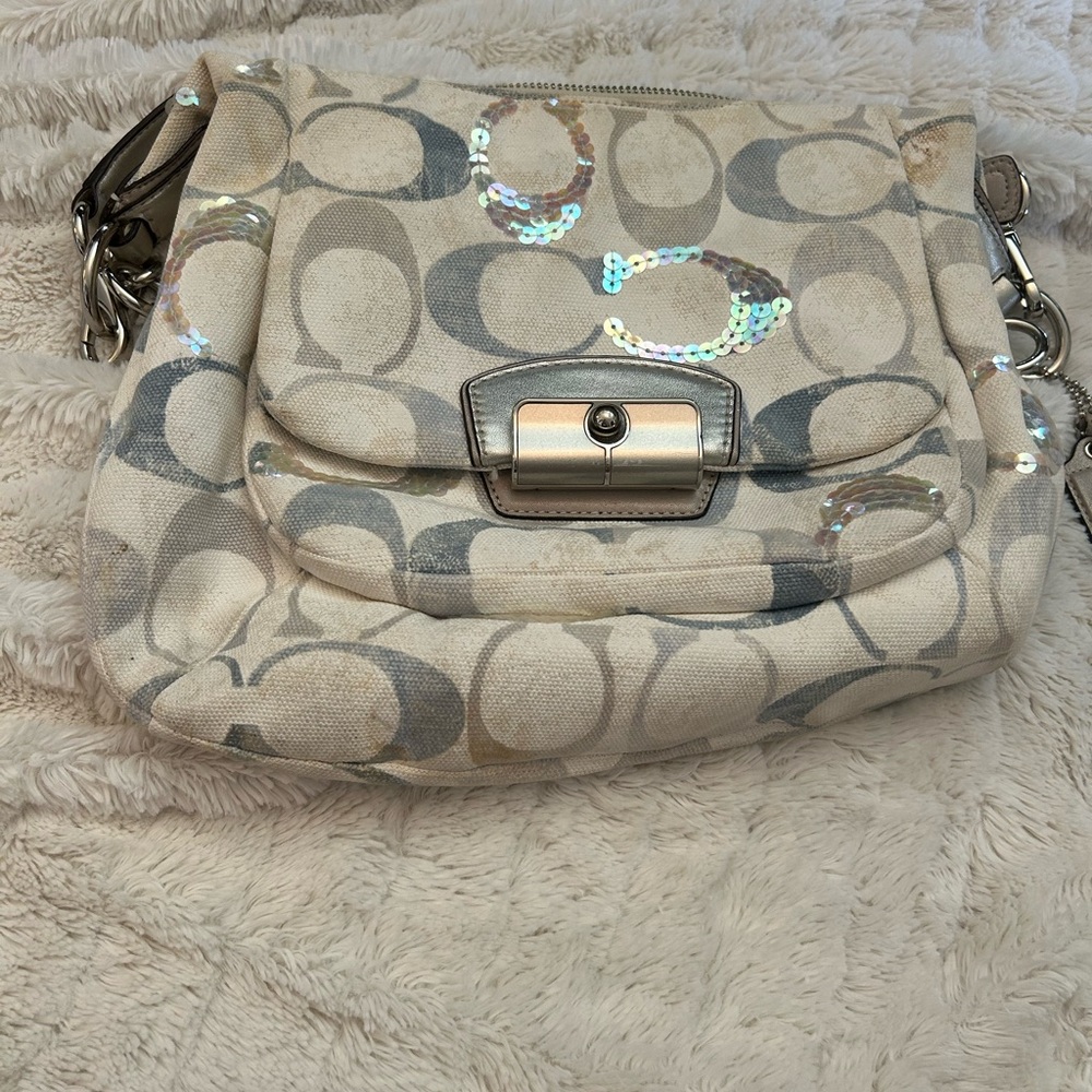 Coach Cream Shoulder Bag
